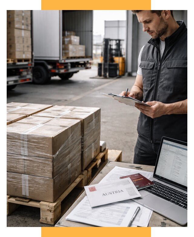 Доставка в Австрию от 65852 р. Логистика и экспорт СетСервис-Рмв