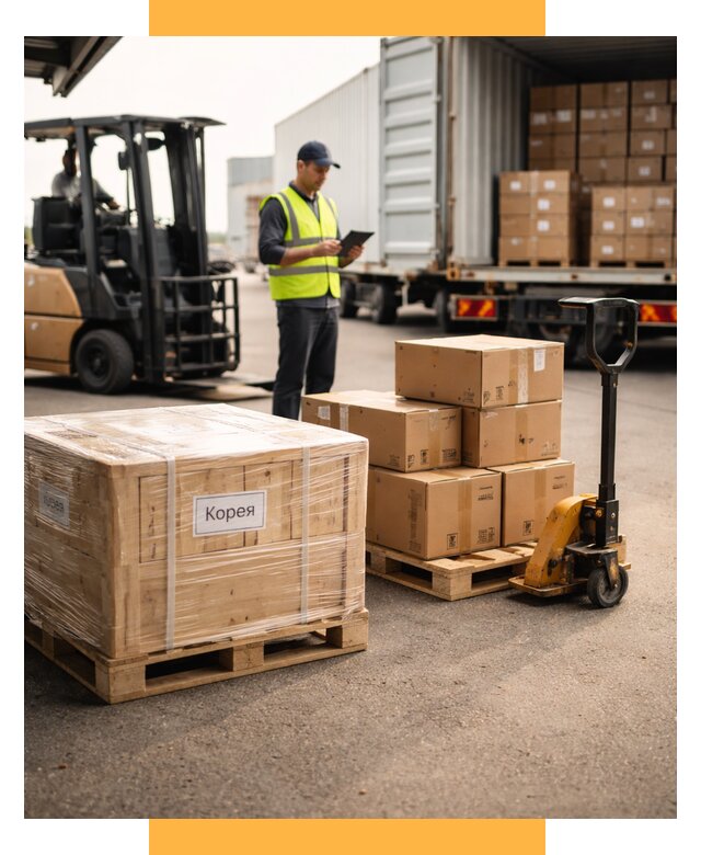 Доставка грузов в Корею из России от 35459 р. | СетСервис-Рмв